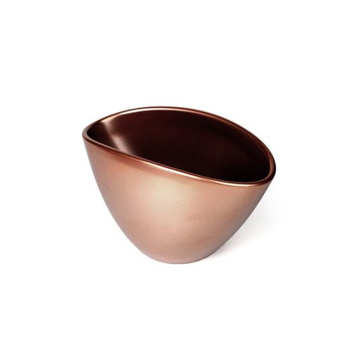 Ovum kerámia kaspó rose gold 20cm HR-405_20-430