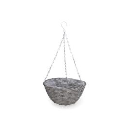 hasított vesző függőkosár szürke 30x27/56cm JI-20166