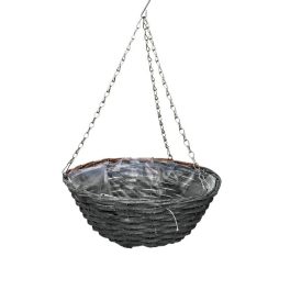 hasított fa függőkosár szürke 35x18/57cm JI-20166_35