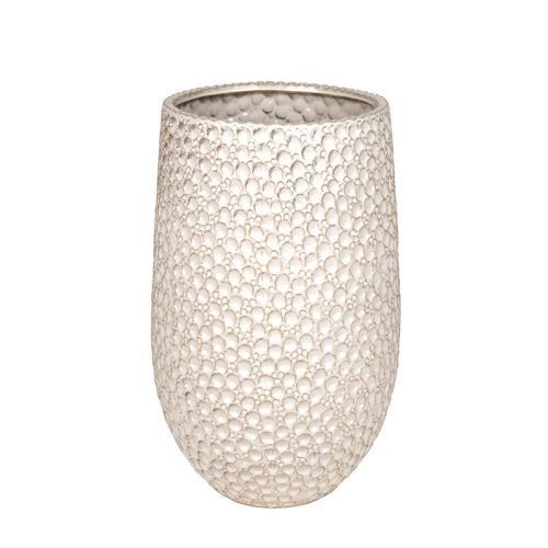 Aster kerámia váza fehér 36x60cm