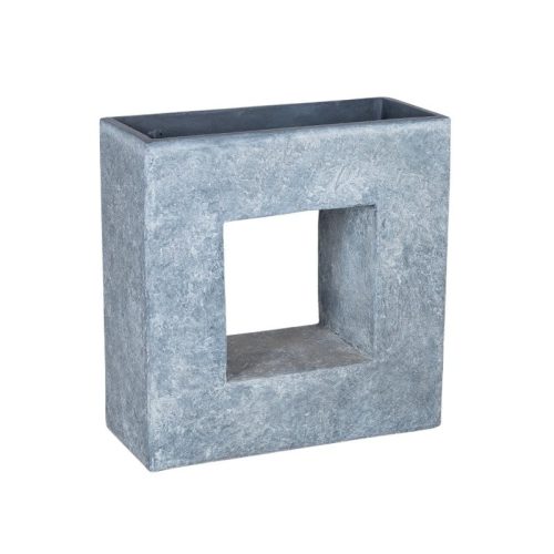 Alberta Split Cube térelválasztó kompozit növénytartó szürke 68x29x69cm