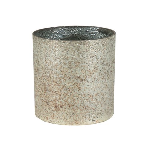 Marhaba Cylinder üvegváza ezüst 10x11cm