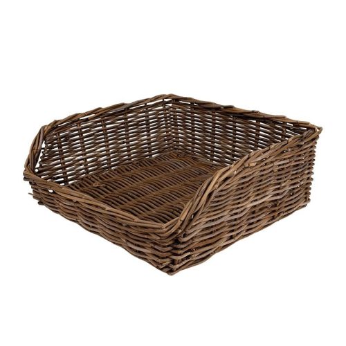 szögletes rattan tárolókosár 50x50x20cm VD-304884