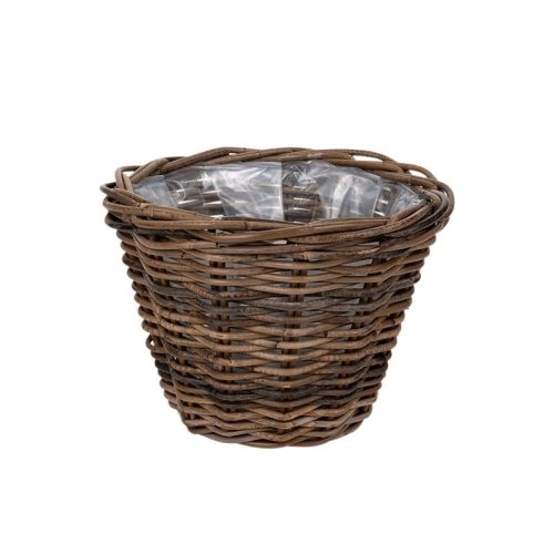 rattan kaspó barna 35x25cm VD-900045