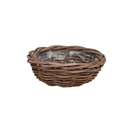 rattan ültetőtál barna 30x12cm VD-900724