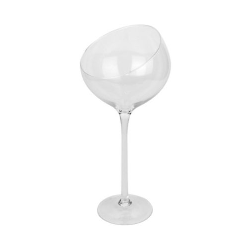 csapott tetejű gömb alakú dekorációs üveg pohár 22x50cm WR-15-3588